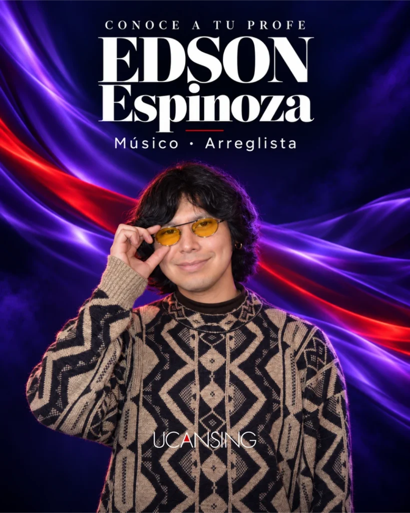 Edson Espinoza, músico, arreglista y profesor de Ucansing